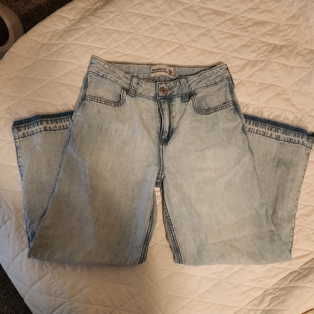 Abercrombie Kids Light Wash Flare Jeans